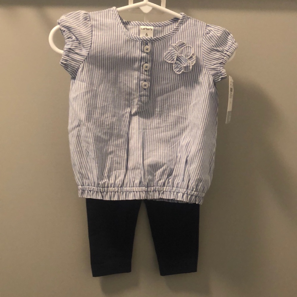 Carters Baby Girl 2 piece/Summer Snap Outfit NWT